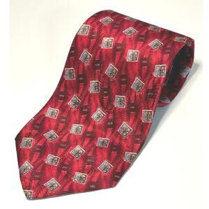 Vintage Robert Talbott Best of Class Neck Tie 100% Silk Nordstrom Red USA